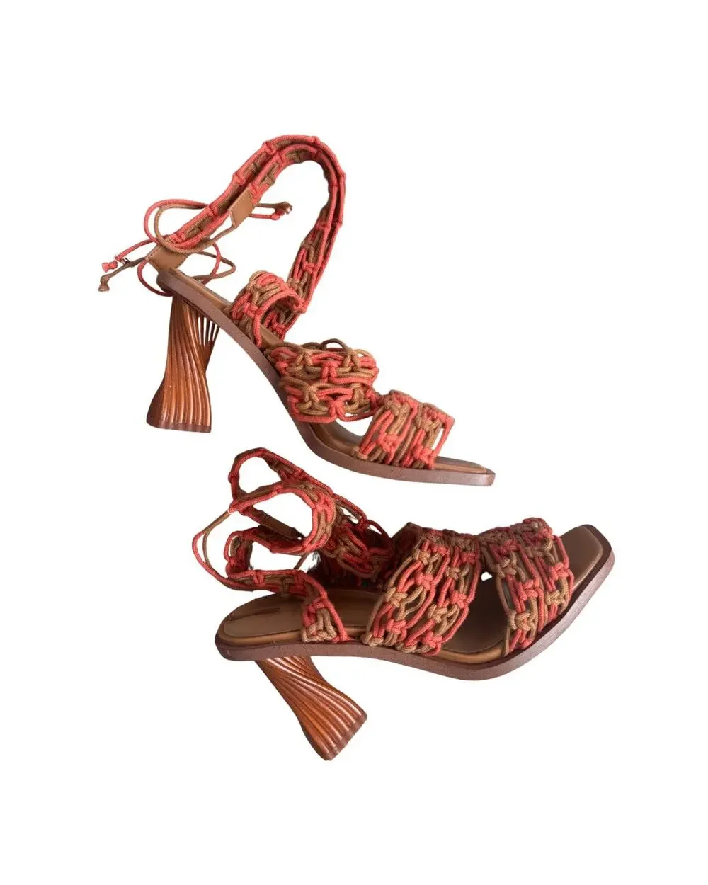 Sam Edelman Braided Sculptural Wooden Heels